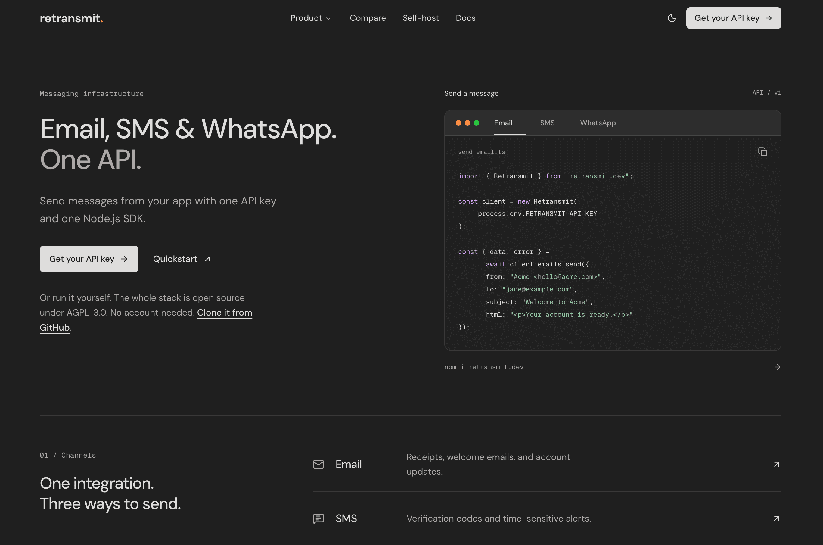 Retransmit screenshot